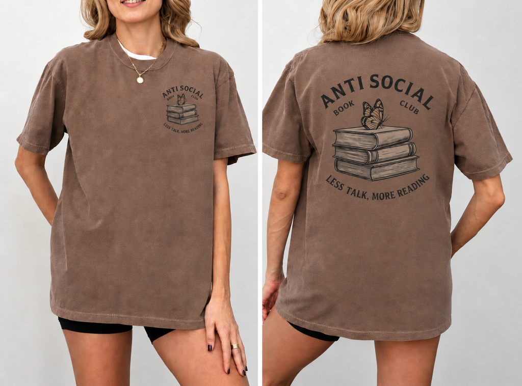 Antisocial Book Club Tee